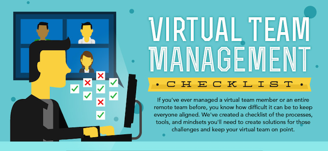 8 Biggest Challenges For Leading Virtual Teams Infographic - 