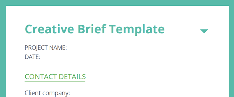 The Creative Brief Template: The Elements of an Effective ...