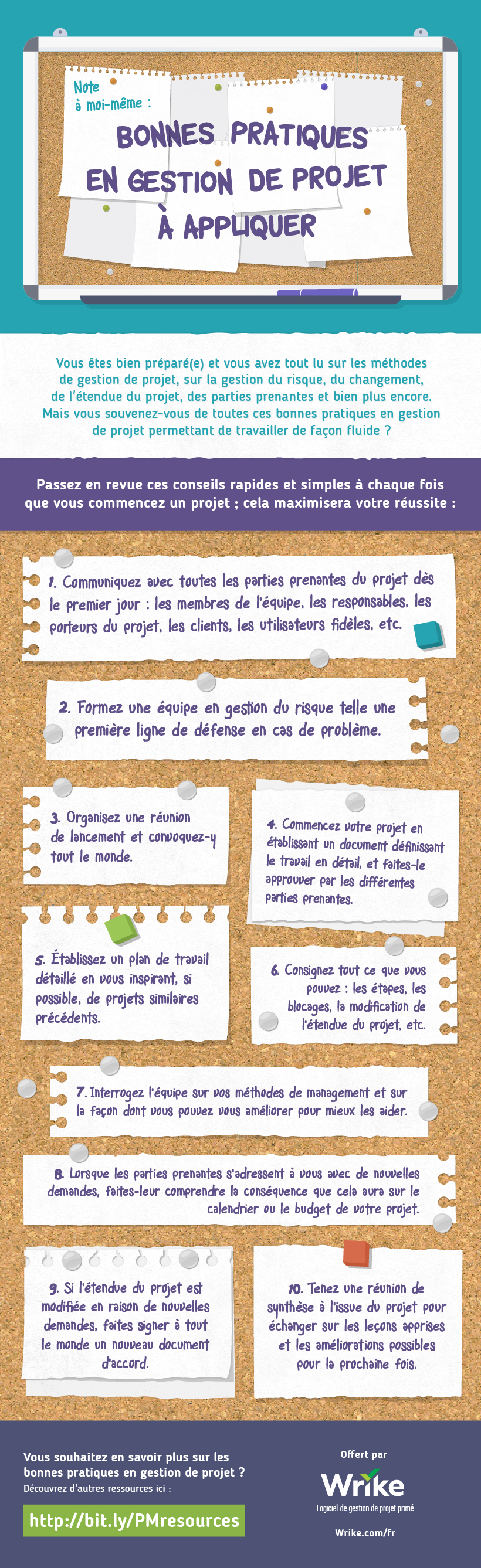 10 bonnes pratiques en gestion de projet à ne jamais oublier!