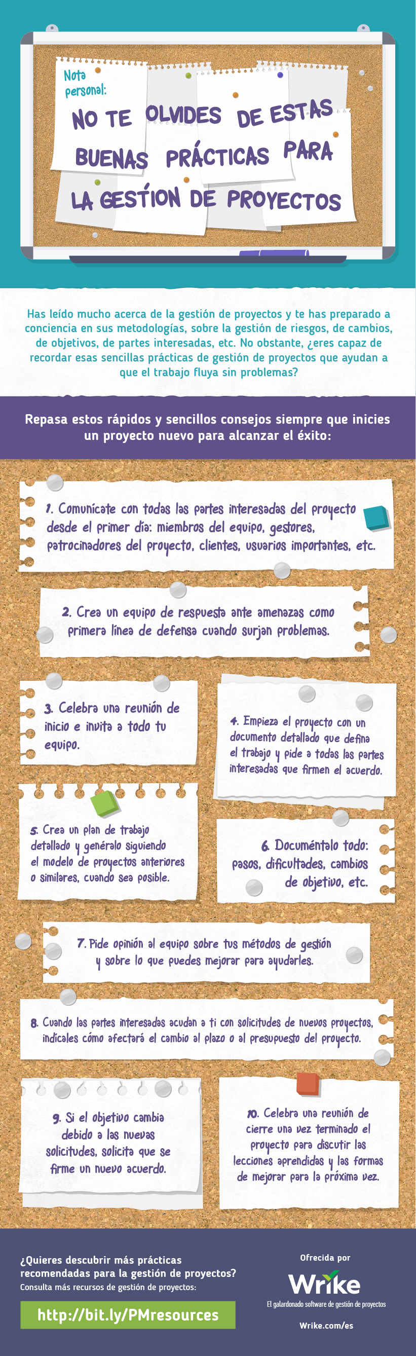 herramientas gestión de proyectos, infografía, wrike, productividad