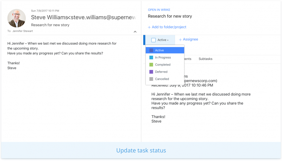 better stronger faster announcing wrikes all new add in for new outlook