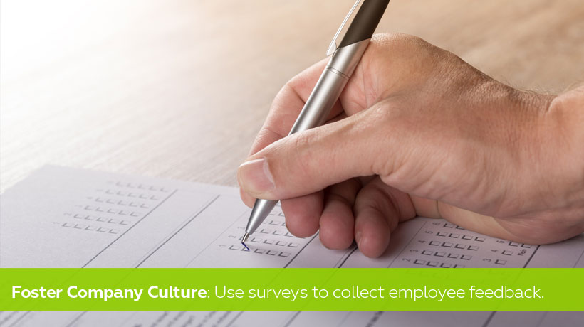 Usa encuestas para recopilar los comentarios de los empleados: promueve una cultura de empresa positiva