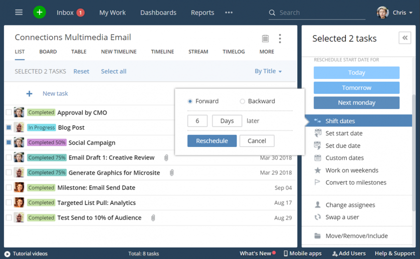 new integrated search & collaborate faster - mass action