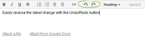 Wrike Live Editor - Undo/Redo