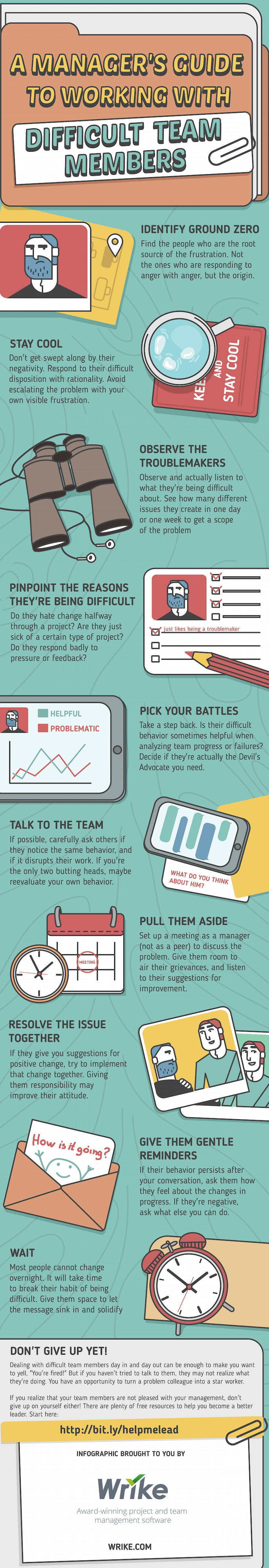 A Manager’s Guide to Working with Difficult Team Members (Infographic)