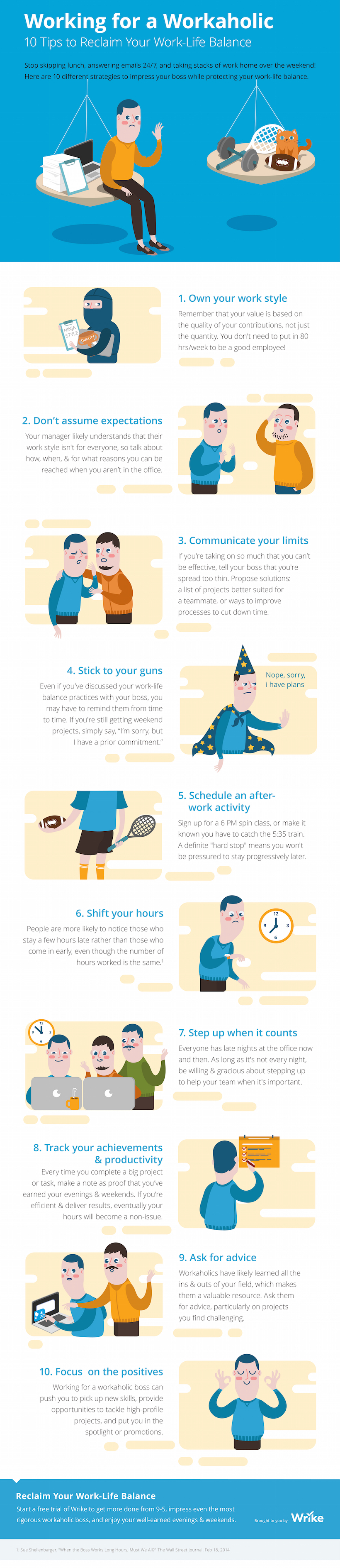 Working for a Workaholic: 10 Tips to Reclaim Your Work-Life Balance (#Infographic)